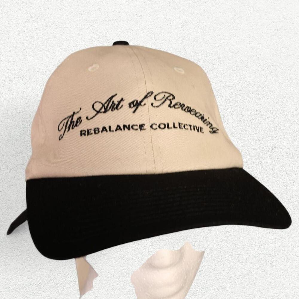 Rebalance Vintage "The Art of Rewearing" Hat in Black | Unisex Cap